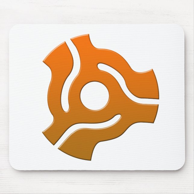 45 Adapter - Turntable-Vinylaufzeichnung Mousepad (Vorne)