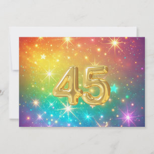 45. Farbenfroher Regenbogenstern Feiertagskarte