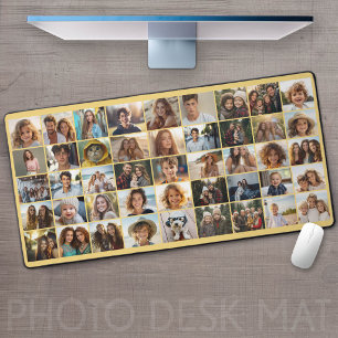 45 Foto-Collage - kleine Bilder Schreibtischunterlage