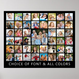 45 Fotos Collage Personalisiert Maßgeschneidert Poster
