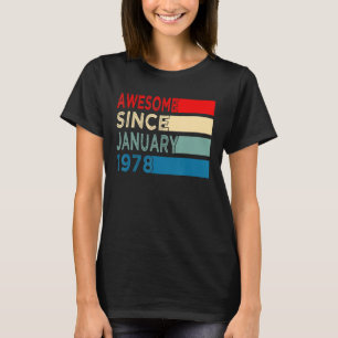 45. Geburtstag 45 Jahre Phantastisch seit Januar T-Shirt