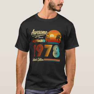 45. Geburtstag 45 Jahre Phantastisch seit November T-Shirt