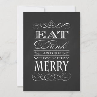 45. Geburtstag Abendessen Party trinken und Merry  Einladung