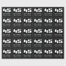 45. Geburtstag: Art Deco Inspiriert Look "45" & Na