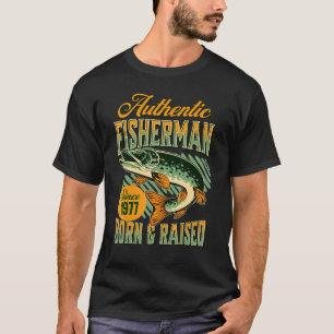 45. Geburtstag Fischer 45 Jahre alter Fischfang se T-Shirt