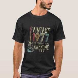 45. Geburtstag Frauen Männer Vintage Toll 1977 Gui T-Shirt