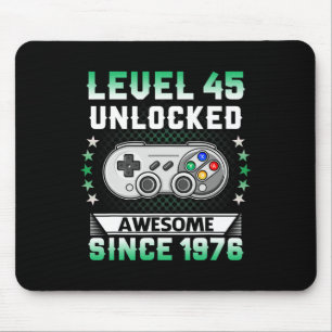 45. Geburtstag Level 45 Phantastisches Videospiel Mousepad