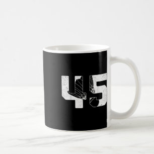 45. Geburtstag Männer Badminton Spieler Badminton Kaffeetasse