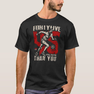 45. Geburtstag mit 45-jährigem Lauf T-Shirt