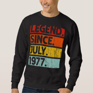 45. Geburtstag seit Juli 1977 45 Jahre alt Sweatshirt