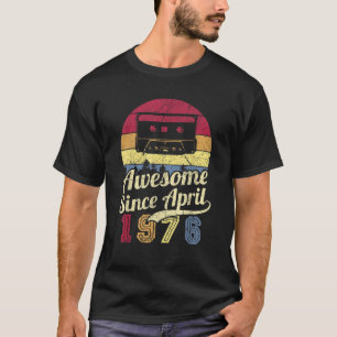 45. Geburtstag Vintage Awesome seit 1. April T-Shirt