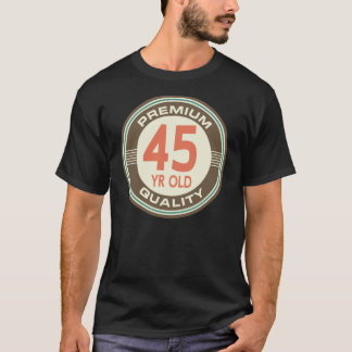 45. Geburtstags-lustige Vintage 45 Jährige T-Shirt