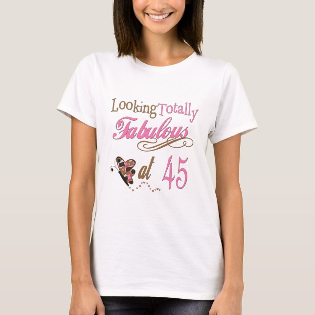 45. Geburtstags-Party-Geschenke T-Shirt (Vorderseite)