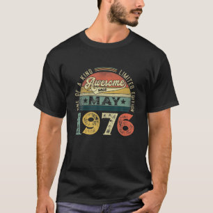 45. Geburtstagsdekorationen Mai 1976 Männer Frauen T-Shirt