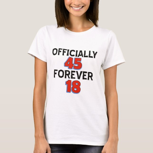 45. Geburtstagsentwürfe T-Shirt (Vorderseite)