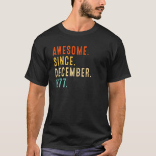 45. Geburtstagsidee Großartig seit Dezember 1977 4 T-Shirt