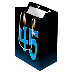 45. Geburtstagskandale Mittlere Geschenktasche Geschenktüte