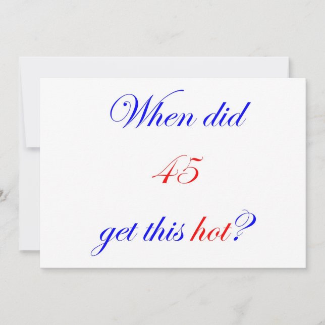 45 heiß (Vorderseite)