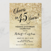 45. Hochzeitstag Gold