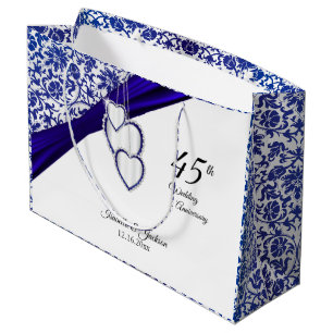 45. Hochzeitstag in Saphir Große Geschenktüte