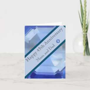 45. Hochzeitstag  Karte