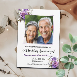 45. Hochzeitstag Lila Rose Foto Save The Date