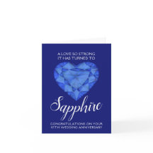 45. Hochzeitstag Saphir Liebe so stark