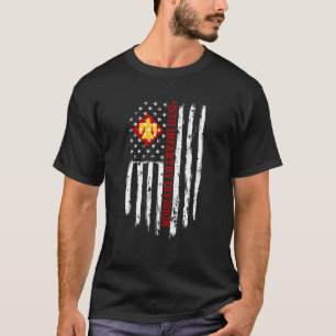 45. Infanterieabteilung Amerikanische Flagge T-Shirt