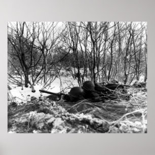 45. Infanterieabteilung bei der Bulge Poster