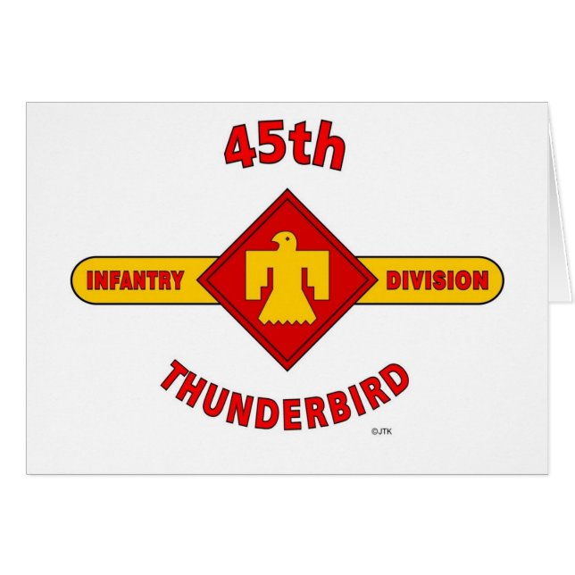45. INFANTERIEDIVISION "THUNDEBIRD " (Vorderseite (Horizontal))