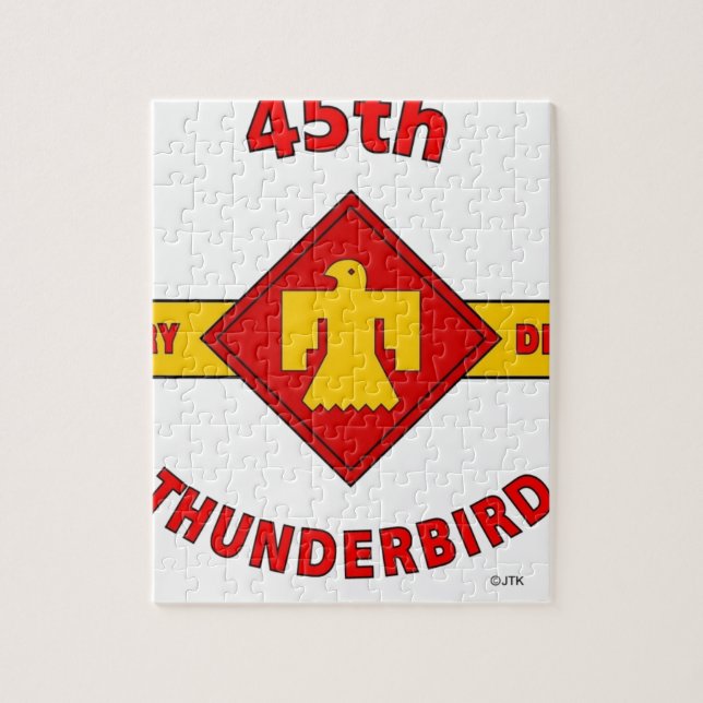 45. INFANTERIEDIVISION "THUNDEBIRD " PUZZLE (Vertikal)
