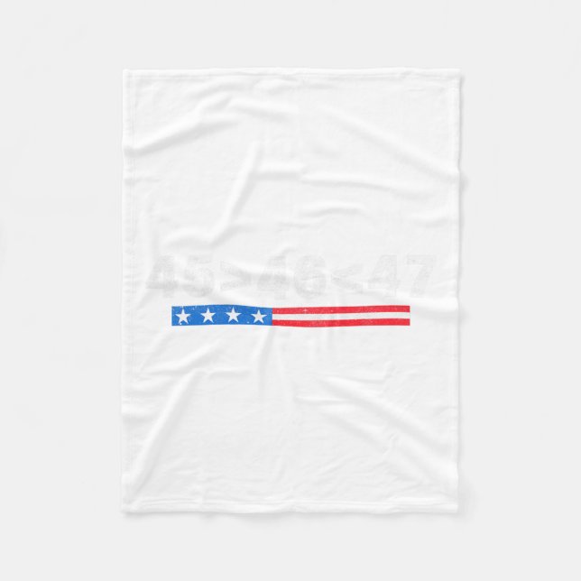 45 ist größer als 46 fleecedecke (Vorderseite)