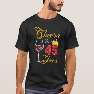 45 Jahre 1977 45. Geburtstag Wein Diamant T-Shirt