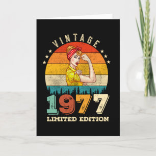 45 Jahre alt 1977 Vintag 45. Geburtstag Geschenke  Karte
