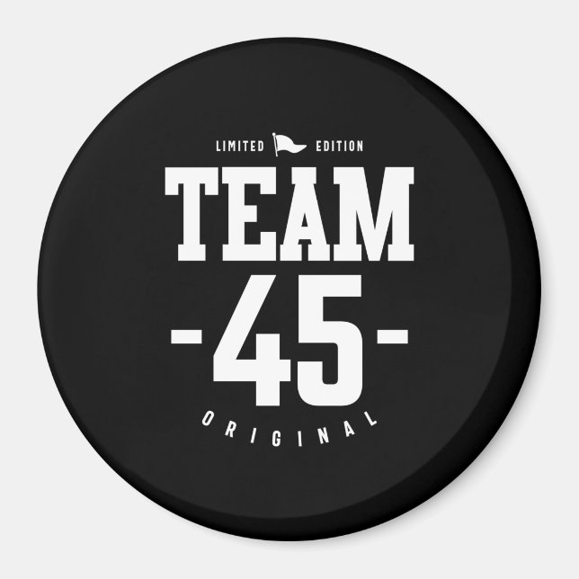 45 Jahre alt - 45. Geburtstag Funny Gift Magnet (Vorne)