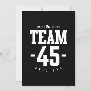 45 Jahre alt - 45. Geburtstag Lustiges Geschenk Einladung