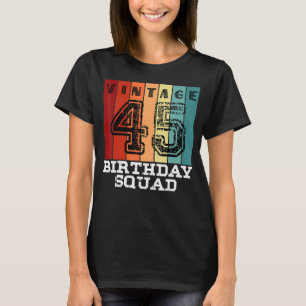 45 Jahre alt Geburtstagskolade 45. Vintage Matchin T-Shirt