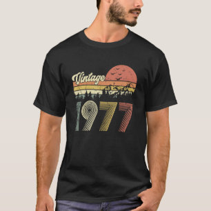 45 Jahre alt Vintag 1977 Retro 45. T-Shirt