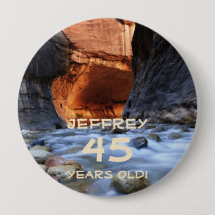 45 Jahre alt, Zion Nationalpark die Pfeile, Name Button