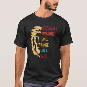 45 Jahre alte Legende seit Juli 1977 45. Geburtsta T-Shirt
