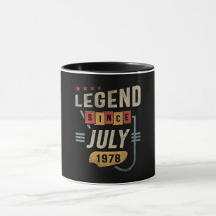 45 Jahre alte Legende seit Juli 1978 45. Geburtsta Tasse