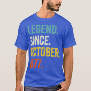 45 Jahre alte Legende seit Oktober 1977 45. Geburt T-Shirt