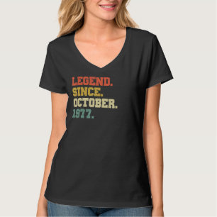 45 Jahre alte Legende seit Oktober 1977 45. Geburt T-Shirt