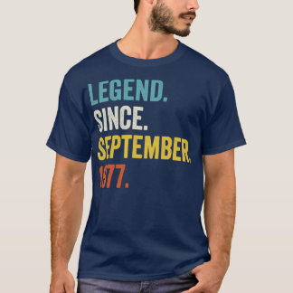45 Jahre alte Legende seit September 1977 45. Gebu T-Shirt