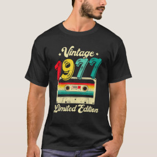 45 Jahre alte Vintage 1977 Kassette 45. Geburtstag T-Shirt