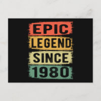 45 Jahre alter Tag 1980 Epische Legende 45. Geburt