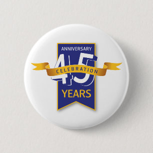 45 Jahre Jubiläumsdesign Button