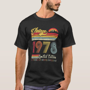 45 Jahre Vintag 1978 45. Geburtstag 2 T-Shirt