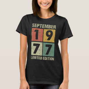 45 Jahre Vintag im September 1977 45. Geburtstag T-Shirt