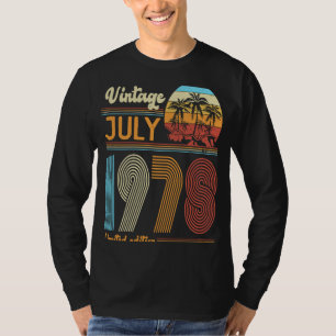 45 Jahre Vintager Geburtstag Juli 1978 Frauen Männ T-Shirt